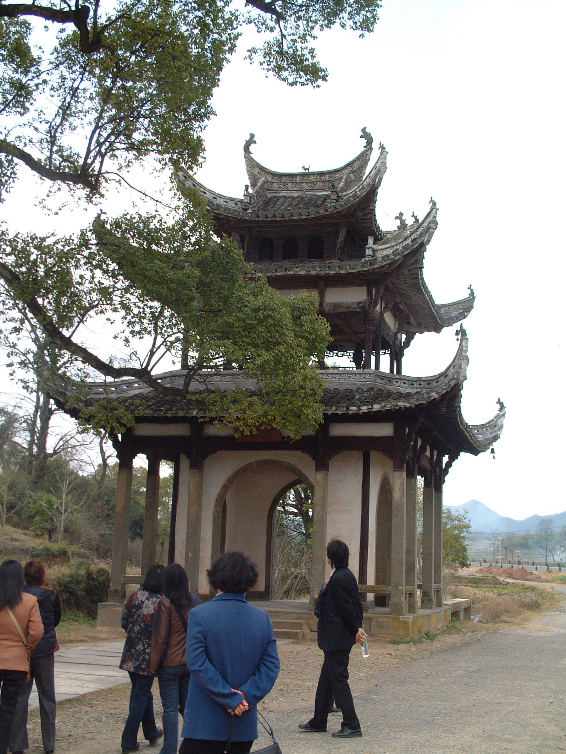 传统仿古中式徽派建筑民俗民居住宅马头墙SU模型CAD图纸大样详图